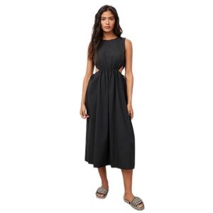 NWT Rails Yvette Midi Dress Black Size XS $228 MSRP